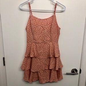Forever 21 Daisy Tiered Flounce Mini Dress